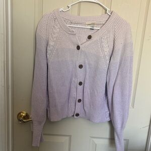 Universal Thread Light Purple Ombré Button-Up Cardigan